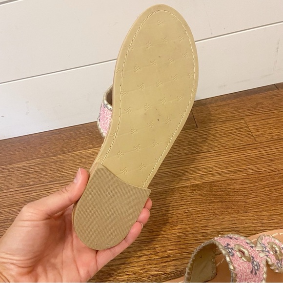 Jack Rogers | Women's Leather Pink Jacks Pirate Thong Sandal in Pink SIZE 7 - Picture 10 of 12